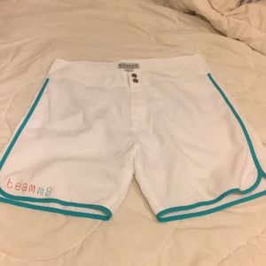 Teamm8 star player bathing suit button up white lg